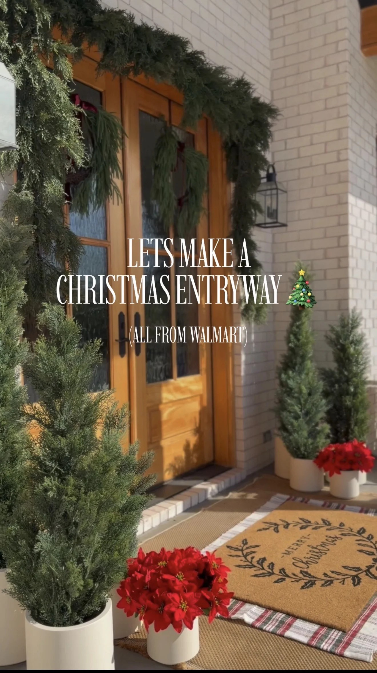 Step into the holiday season 🎄✨ Cozy, festive vibes start right at the door with this beautiful Christmas entryway decor — all from Walmart! Perfect for welcoming guests with warmth and cheer. ❤️🏠
#WalmartFinds #WalmartHome #ChristmasDecor #HolidayHome #EntrywayDecor #ChristmasEntryway #CozyChristmas #WalmartChristmas #HomeDecorInspo #FestiveHome #HolidayVibes #BudgetFriendlyDecor #ChristmasStyle #pleasantlybuilt 

 #LTKHoliday #LTKSeasonal #LTKHome