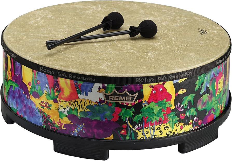 Remo KD-5816-01 Kids Percussion Gathering Drum - Fabric Rain Forest, 16" | Amazon (US)