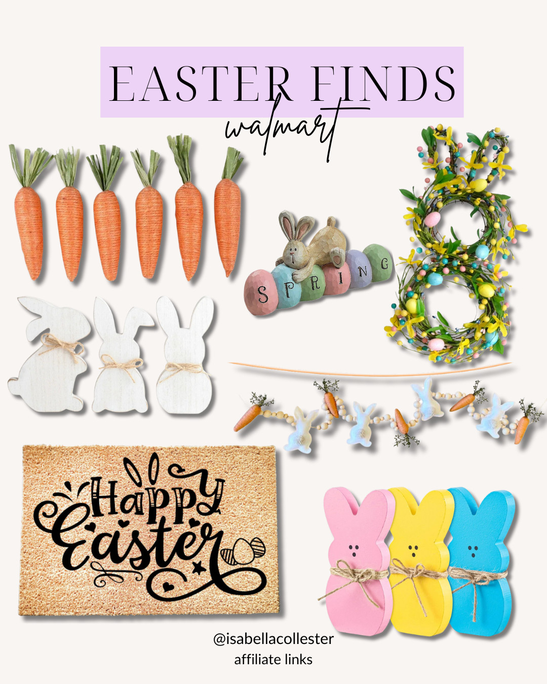 Easter  easter decorations  easter home decor  walmart finds  walmart easter decor  walmart spring finds  walmart easter finds  easter door mat  easter wreath 

 

#LTKSeasonal #LTKHome