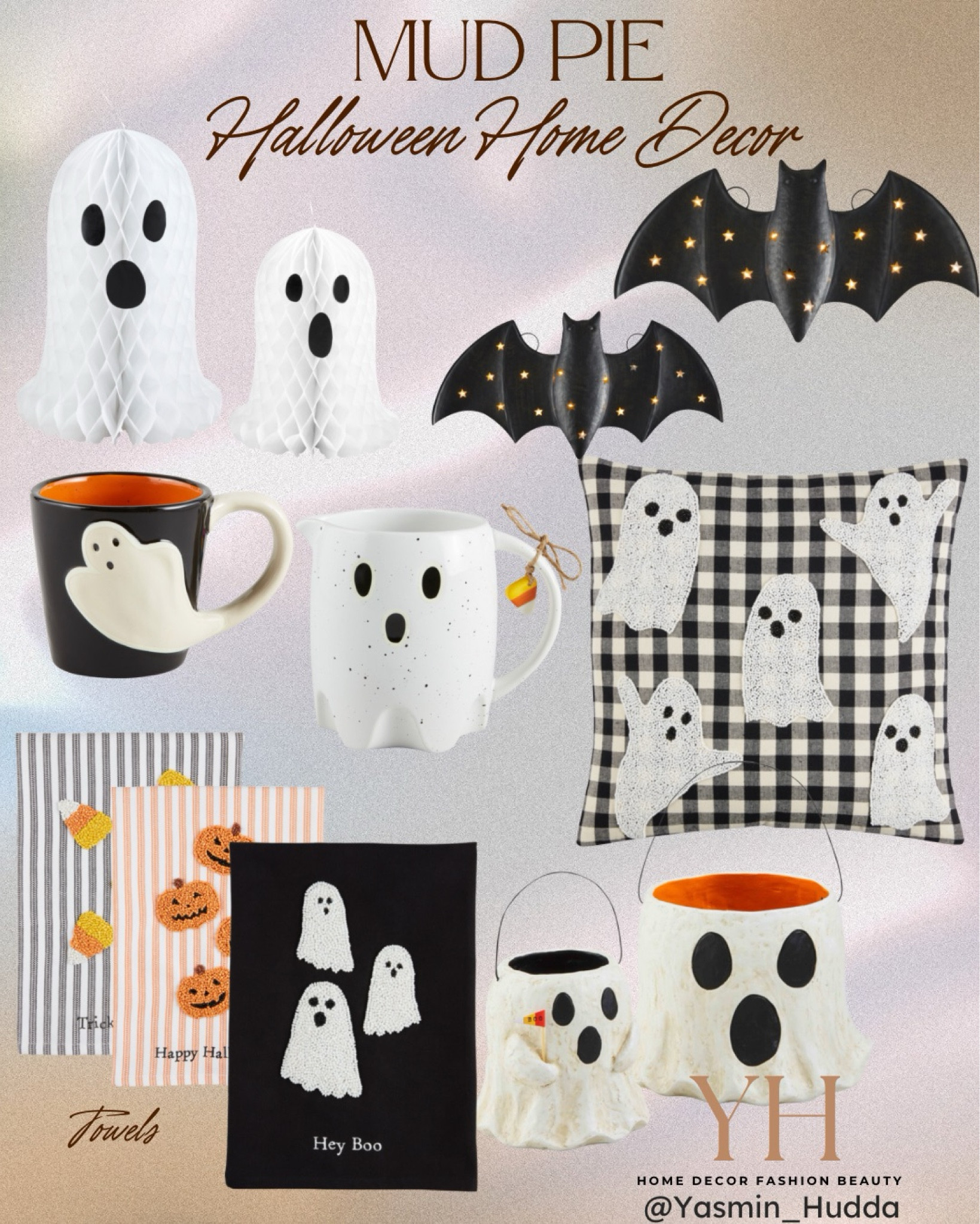 Halloween finds! 
Cute Halloween mug
Ghost pitcher
Ghost pillow
Treat buckets
Light up bats back in stock
Halloween beaded towels


#LTKHome #LTKSeasonal #LTKStyleTip