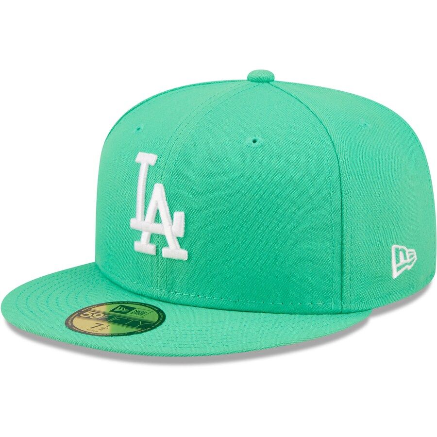 Los Angeles Dodgers New Era - Island Green Logo White 59FIFTY Fitted Hat | Lids