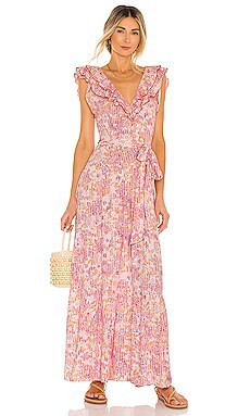 Poupette St Barth Della Maxi Dress in Pink Marigold from Revolve.com | Revolve Clothing (Global)