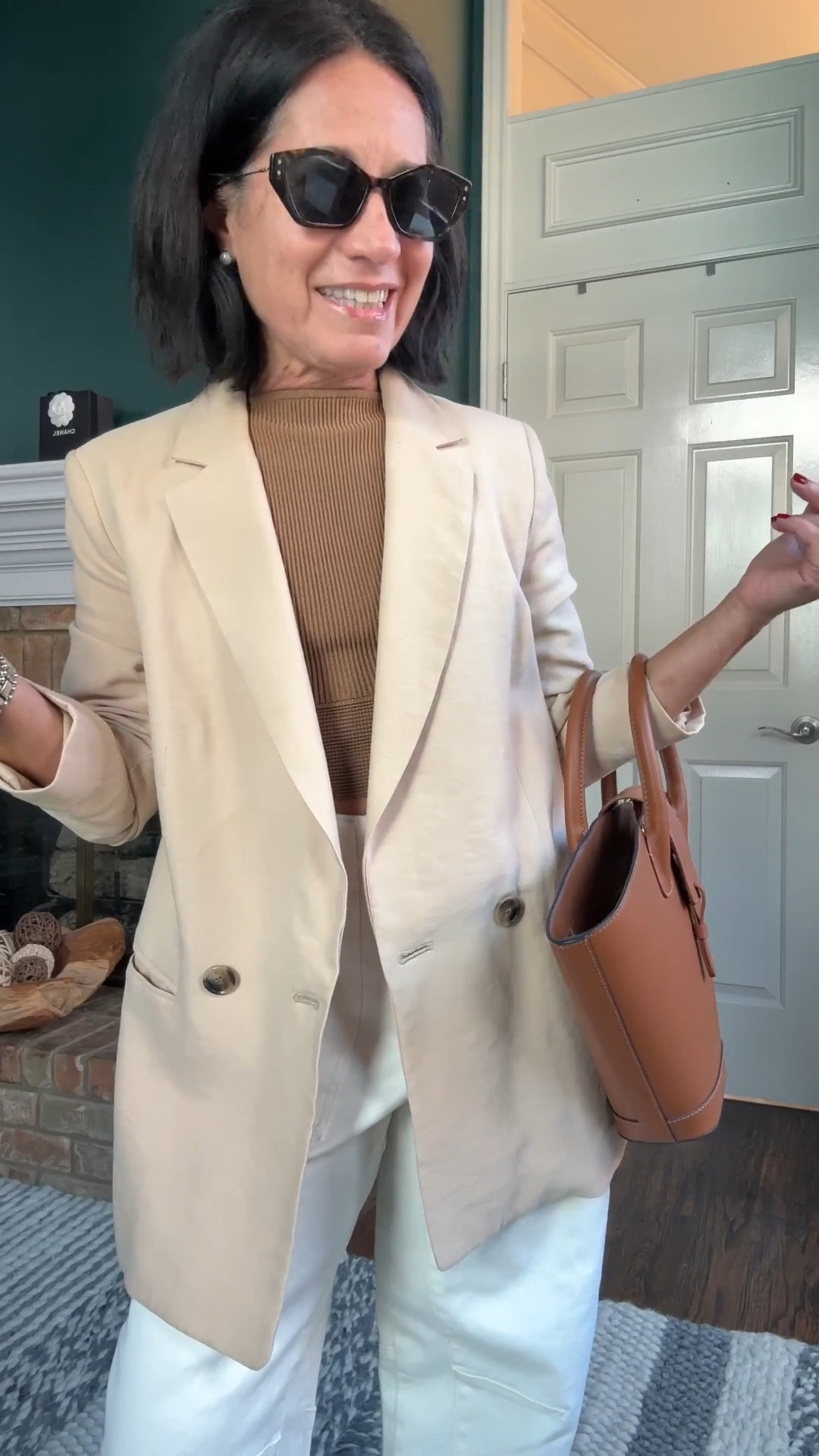 Spring look white jeans 

#LTKootd #LTKPetite #LTKOver40