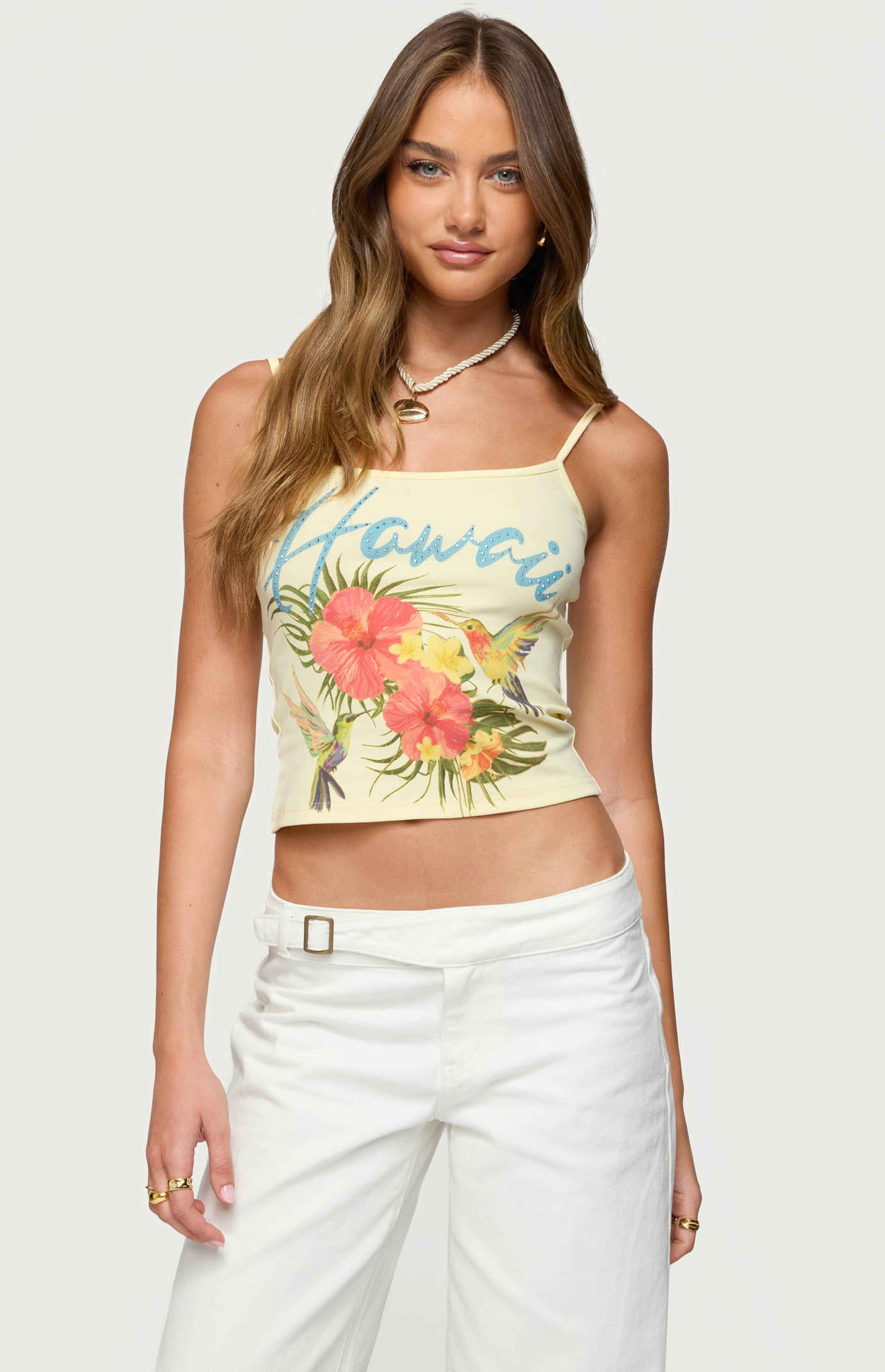 Edikted Hawaii Babe Tank Top | Pacsun | PacSun