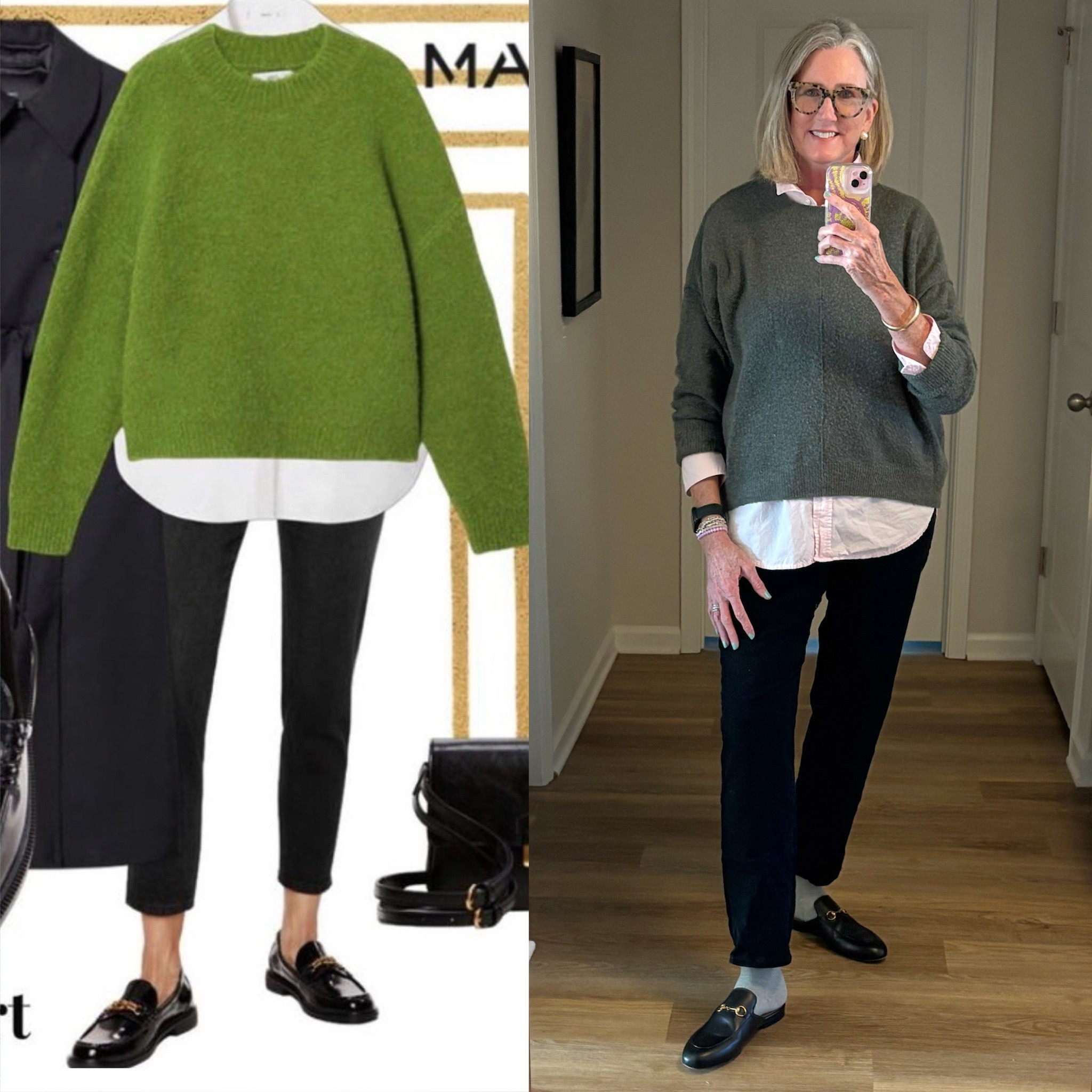 Interpreting a Pinterest outfit with what I already have. Sometimes you just need some inspo! I sized up to an xl in the shirt for an oversized fit

#LTKootd #LTKOver40 #LTKTall