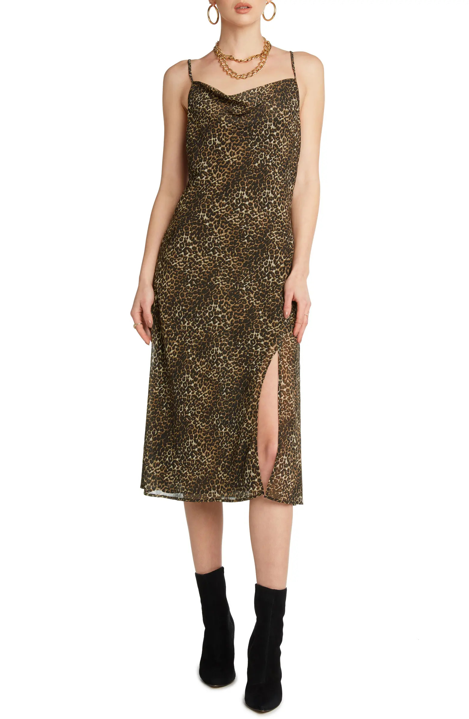 Audrey Cowl Neck Chiffon Slipdress | Nordstrom