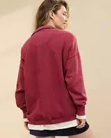 Aerie Getaway Quarter Snap Sweatshirt | American Eagle Outfitters (US & CA)