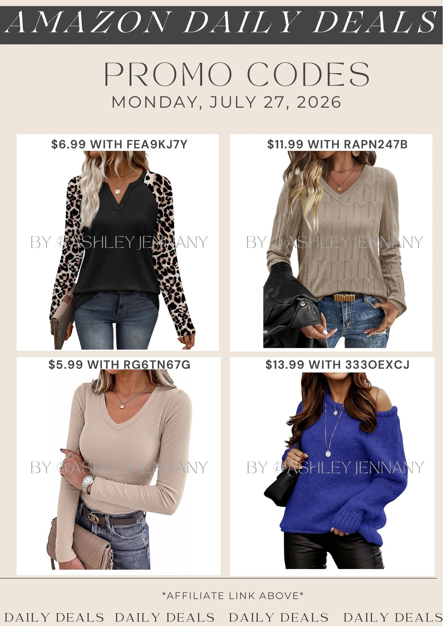 Amazon deals

#LTKSeasonal #LTKMidsize #LTKSaleAlert