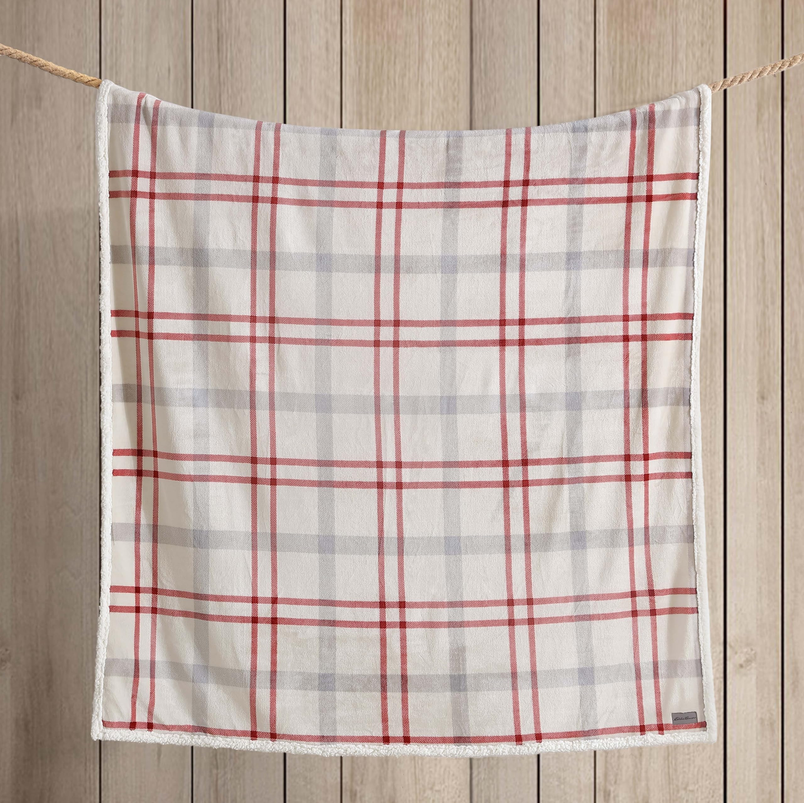 Eddie Bauer - Throw Blanket, Ultra-Soft Plush Blanket with Faux Shearling Popcorn Fleece Reverse,... | Amazon (US)