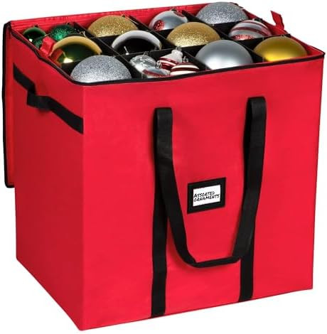 Christmas Extra Large Ornament Storage Container - Box Stores Up to 48 – 6” Ornaments – Wit... | Amazon (US)