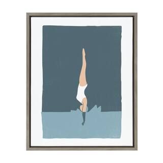 Kate and Laurel Sylvie "Splash" by Rocket Jack (Simon West) Framed Canvas Wall Art 24 in. x 18 in... | The Home Depot
