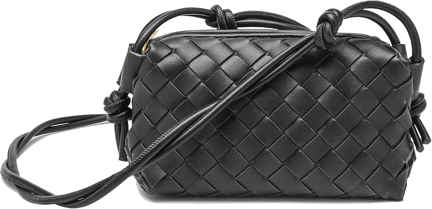 Bestone Woven Crossbody Bags For Women Braided Shoulder Bag Small clutch purses Handbag Leather M... | Amazon (US)