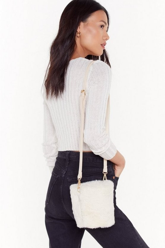 WANT Bucket Off Faux Fur Crossbody Bag | NastyGal (US & CA)