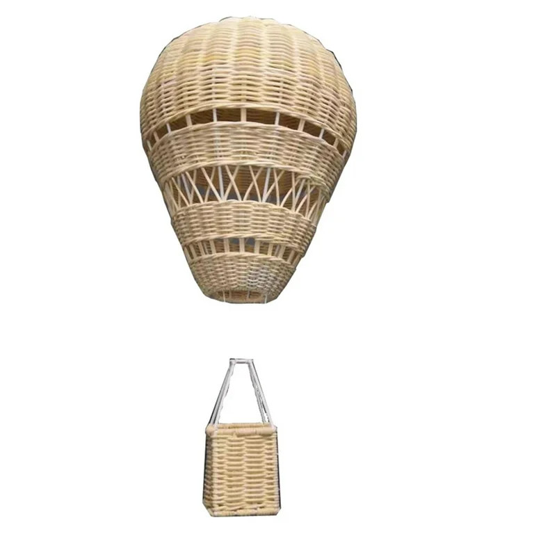Rustic Rattan Hot Air Balloon Travels Christmas Air Balloon Decorations | Walmart (US)