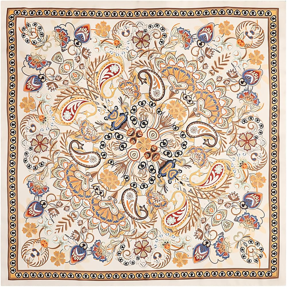 VANLINKER Paisley Satin Head Scarf for Women Men Versatile Silk-Like Hair Scarf Vintage Bandana L... | Amazon (US)
