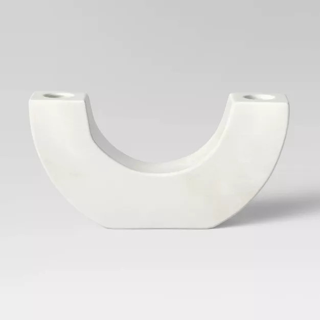Marble U Shaped Candleholder - Threshold™ | Target