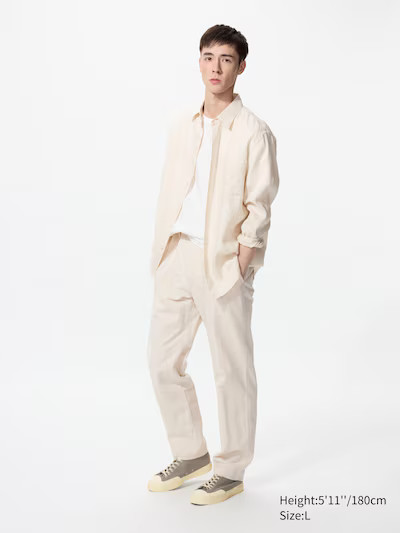 Linen Blend Relaxed Pants | UNIQLO US | UNIQLO (US)