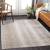 Artistic Weavers Pablo Antelope Print Area Rug,5'3" x 7'1",Camel/Light Gray | Amazon (US)