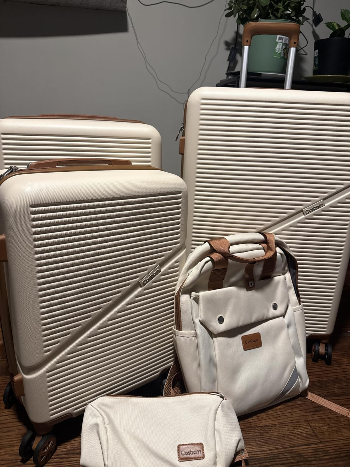 Luggage Sets 5 Piece Suitcases with Wheels, Suitcase Set ABS Hard Case Luggage with TSA Lock Spin... | Amazon (US)