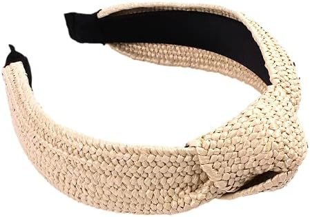 Headbands Women Hair Head Bands Knotted Turban Cute Headbands Straw Boho Twist Hair bands for Wom... | Amazon (US)