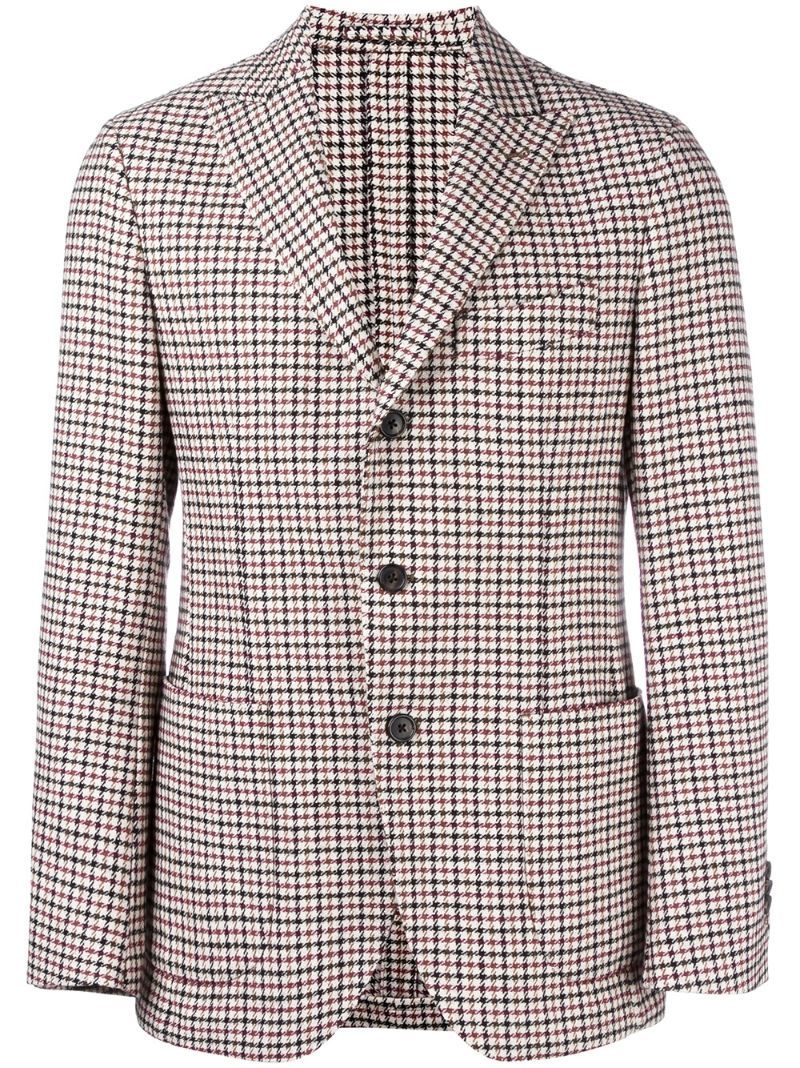 Gabriele Pasini - Peaked Lapels Checked Jacket - Men - Cotton/Polyamide/Wool - 48 | Farfetch EU