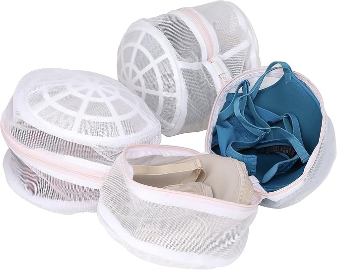 Premium Bra Wash Bag – Set of 3 Mesh Lingerie Laundry Bags for Delicates – Protects Bras, Und... | Amazon (US)