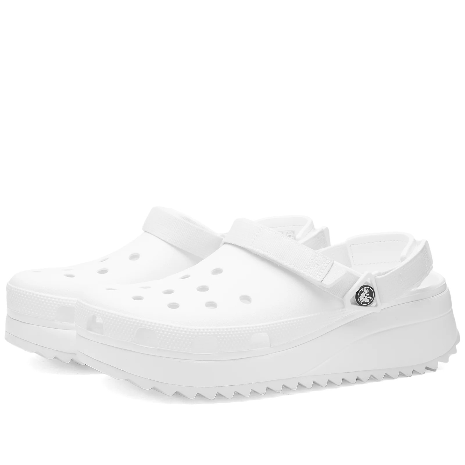 Crocs Classic Hiker Clog in White, Size UK 10 | END. Clothing | END. Clothing
