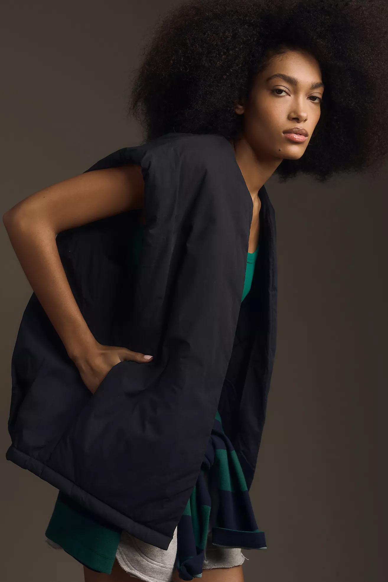 Self Contrast Puffer Vest | Anthropologie (US)