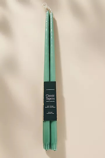 18" Classic Taper Candles, Set of 4 | Anthropologie (US)