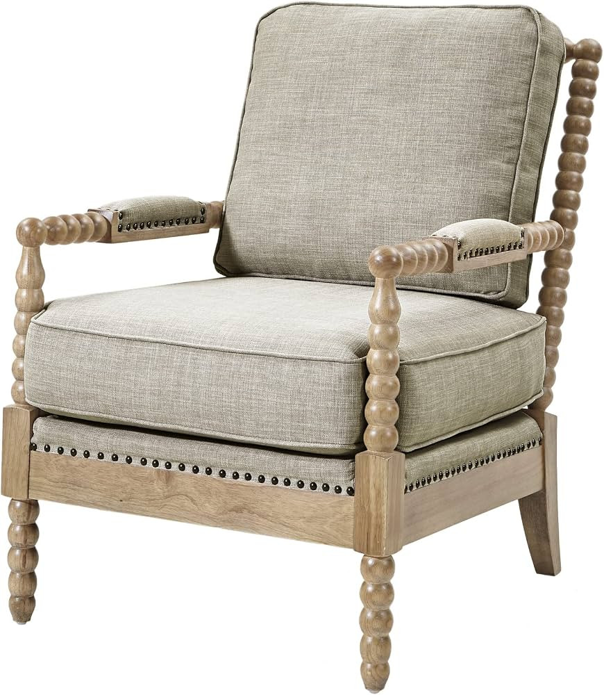 Madison Park Donohue Mid-Century Modern Accent Chairs for Living Room with Nailhead Trim, Solid W... | Amazon (US)
