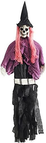 35" Hanging Skeleton Ghost, Halloween Decorations,Skeleton Horror Props,Outdoor Scary Haunted Hou... | Amazon (US)