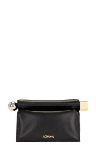 JACQUEMUS La Pochette Rond Carre Bag in Black | FWRD 
