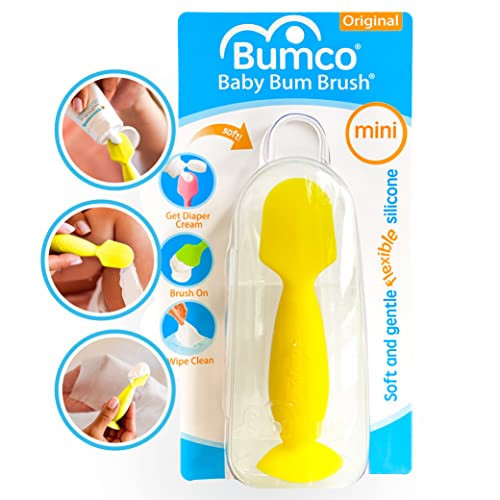 Bumco Mini Diaper Cream Spatula with Case - BPA-Free Butt Spatula Baby, Soft & Flexible Diaper Spatula, Diaper Cream Applicator, Mom-Invented Baby Must Haves, Diaper Bag Essentials, Butt Paste Spatula | Amazon (US)