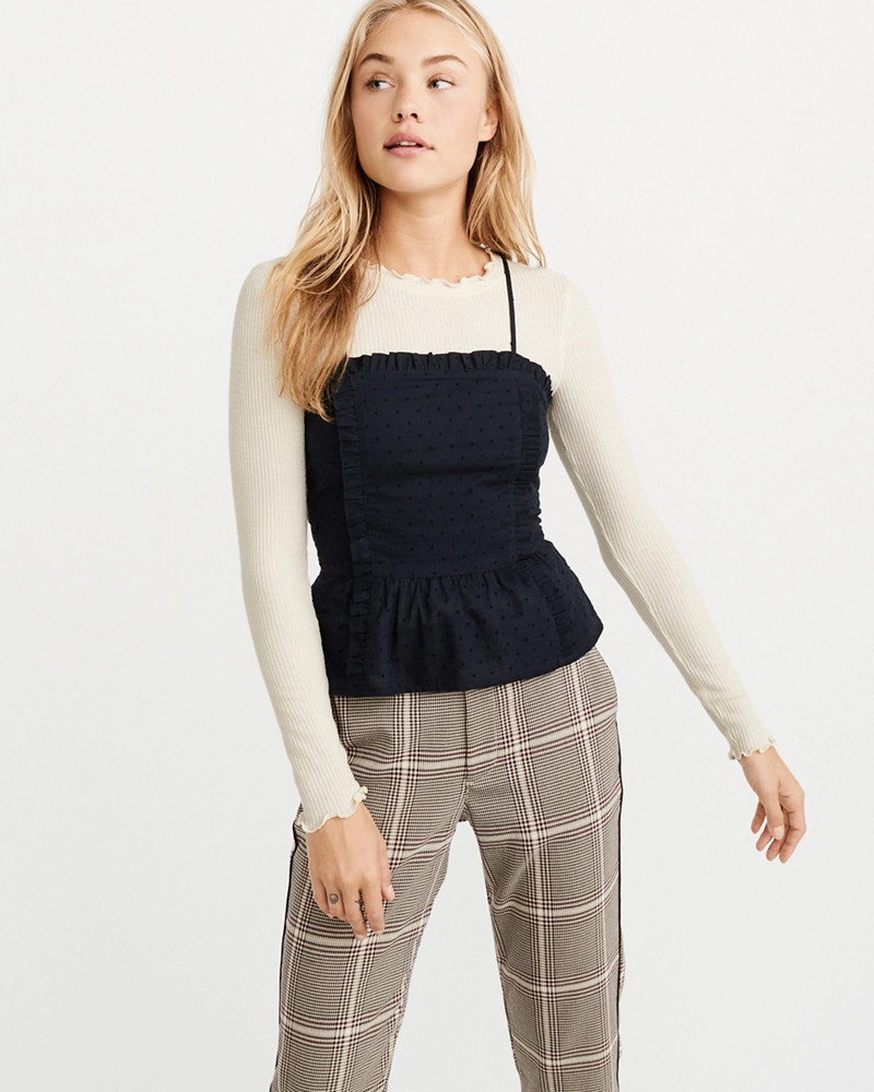 Slim Ribbed Tee | Abercrombie & Fitch US & UK