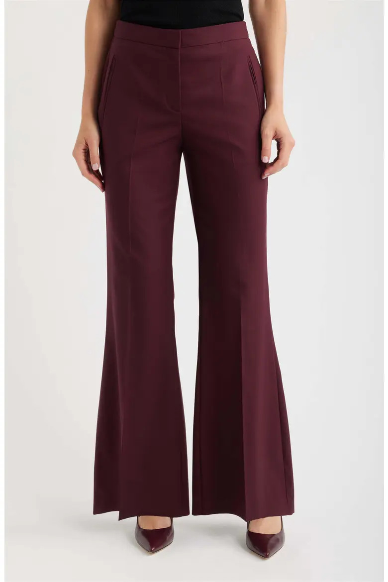 Talia Wool Blend Flare Pant (Women) | Nordstrom | Nordstrom