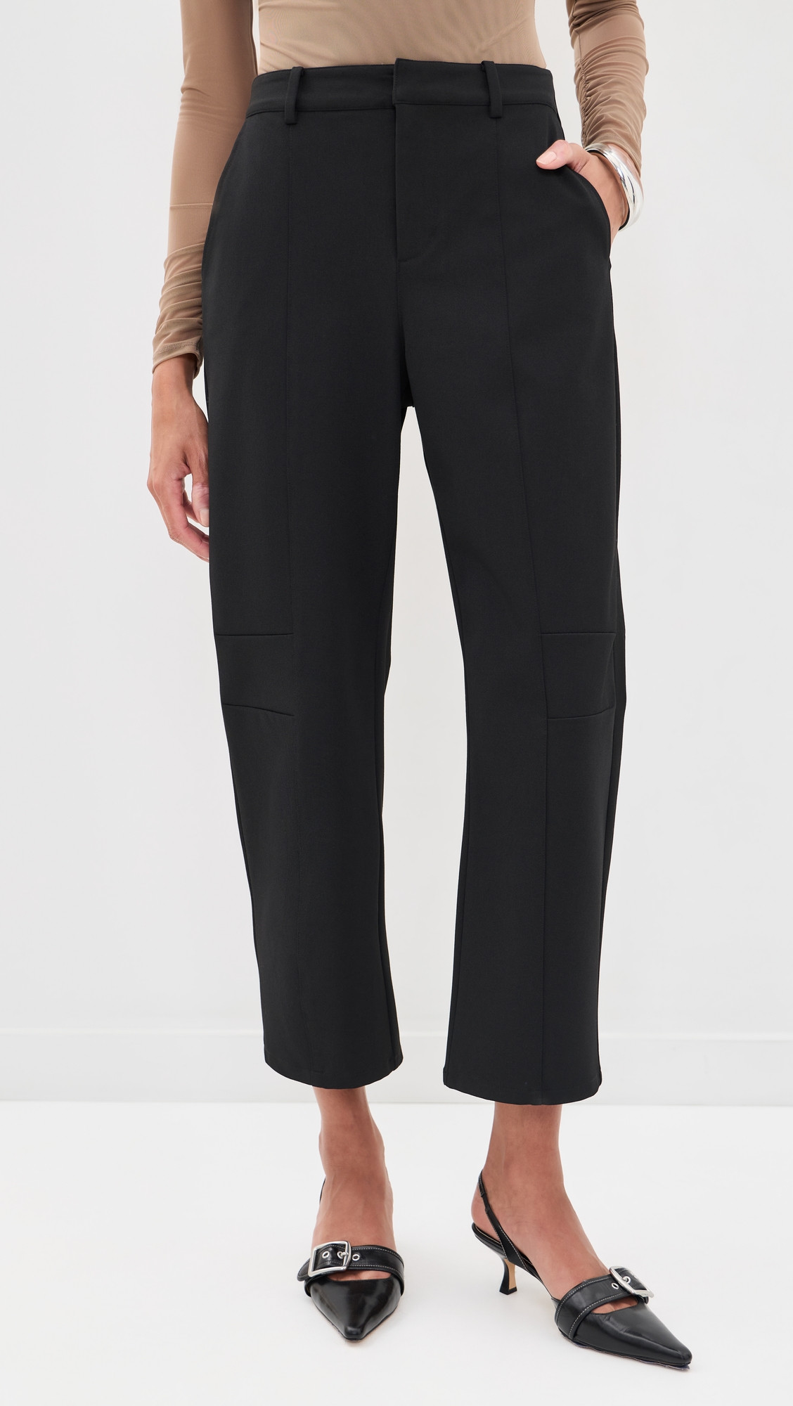L'AGENCE Colby Barrel Trousers Black 2 | Shopbop