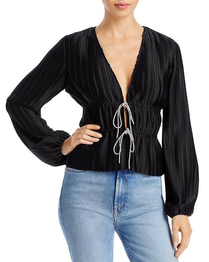 Tie Front Blouse | Bloomingdale's (US)