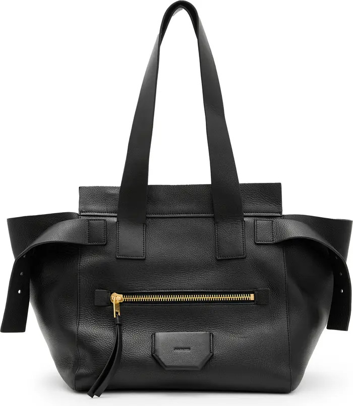 AllSaints Perez Leather Shoulder Tote | Nordstrom | Nordstrom
