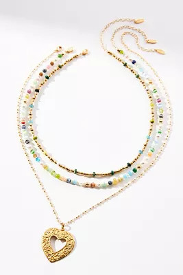 Shades of Sea Triple-Layer Necklace | Anthropologie (US)