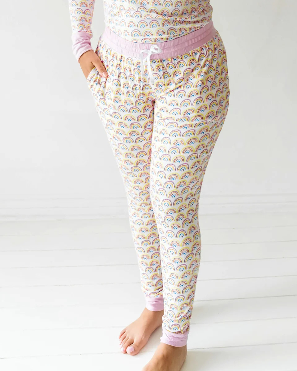 Pastel Rainbows Women's Pajama Pants | Little Sleepies