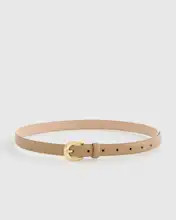 Sofia European Leather Skinny Belt | Quince