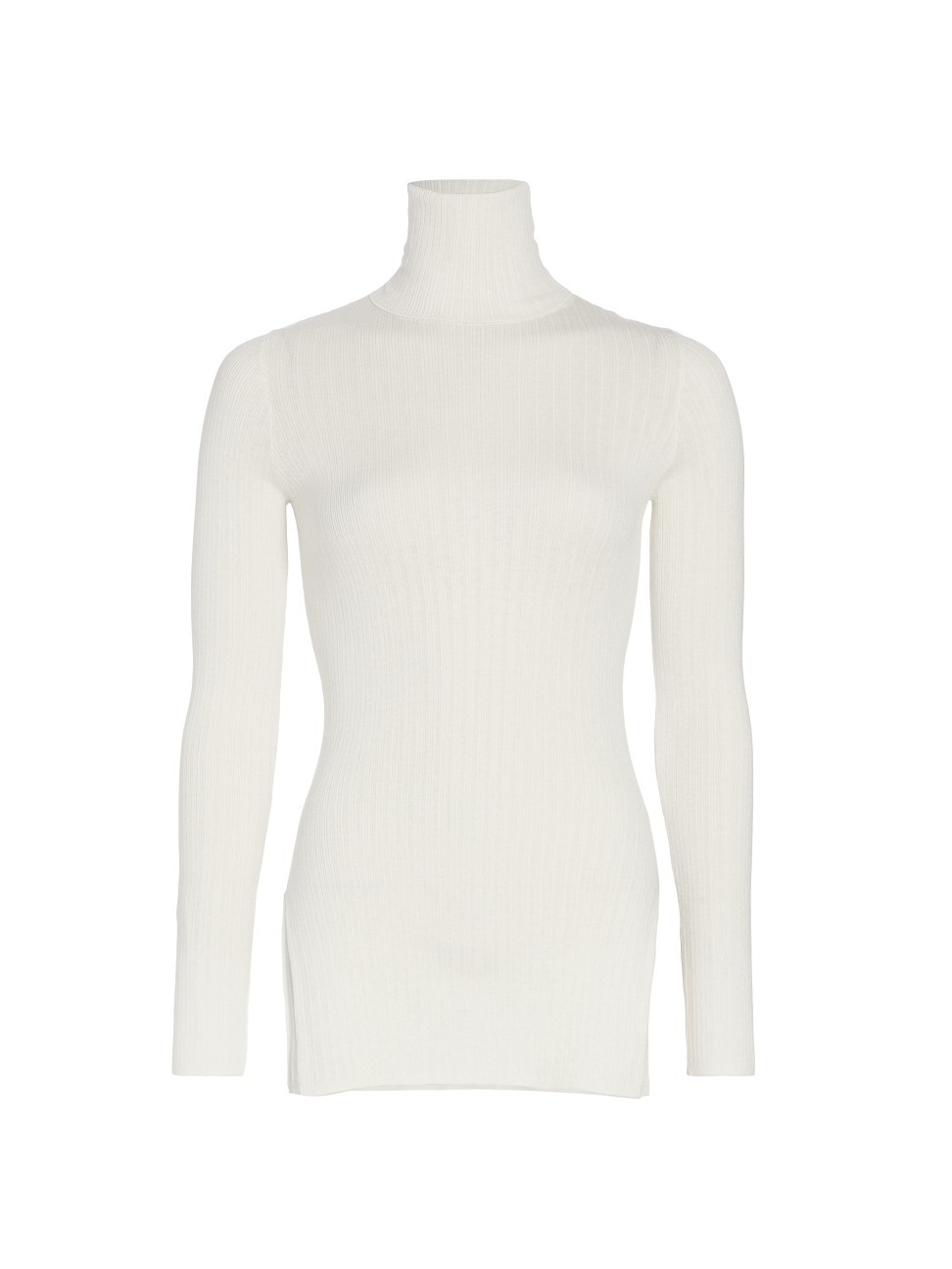 Women's Beatrix Rib-Knit Turtleneck Sweater - Ivory - Size Small | Saks Fifth Avenue