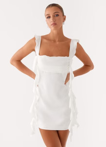 Beckham Mini Dress - White | Peppermayo (Global)