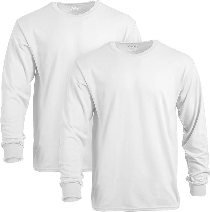 Gildan Men's DryBlend Long Sleeve T-Shirt, Style G8400, 2-Pack | Amazon (US)