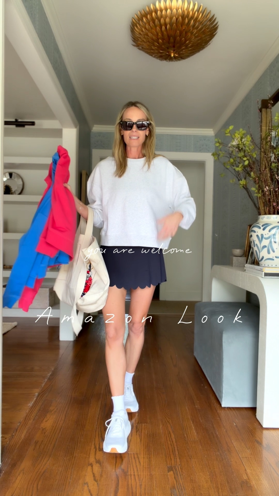 YESSS to this sweatshirt and skirt!! Insanely good and love the fits so much. 

M sweatshirt 
Small skirt

Xo 