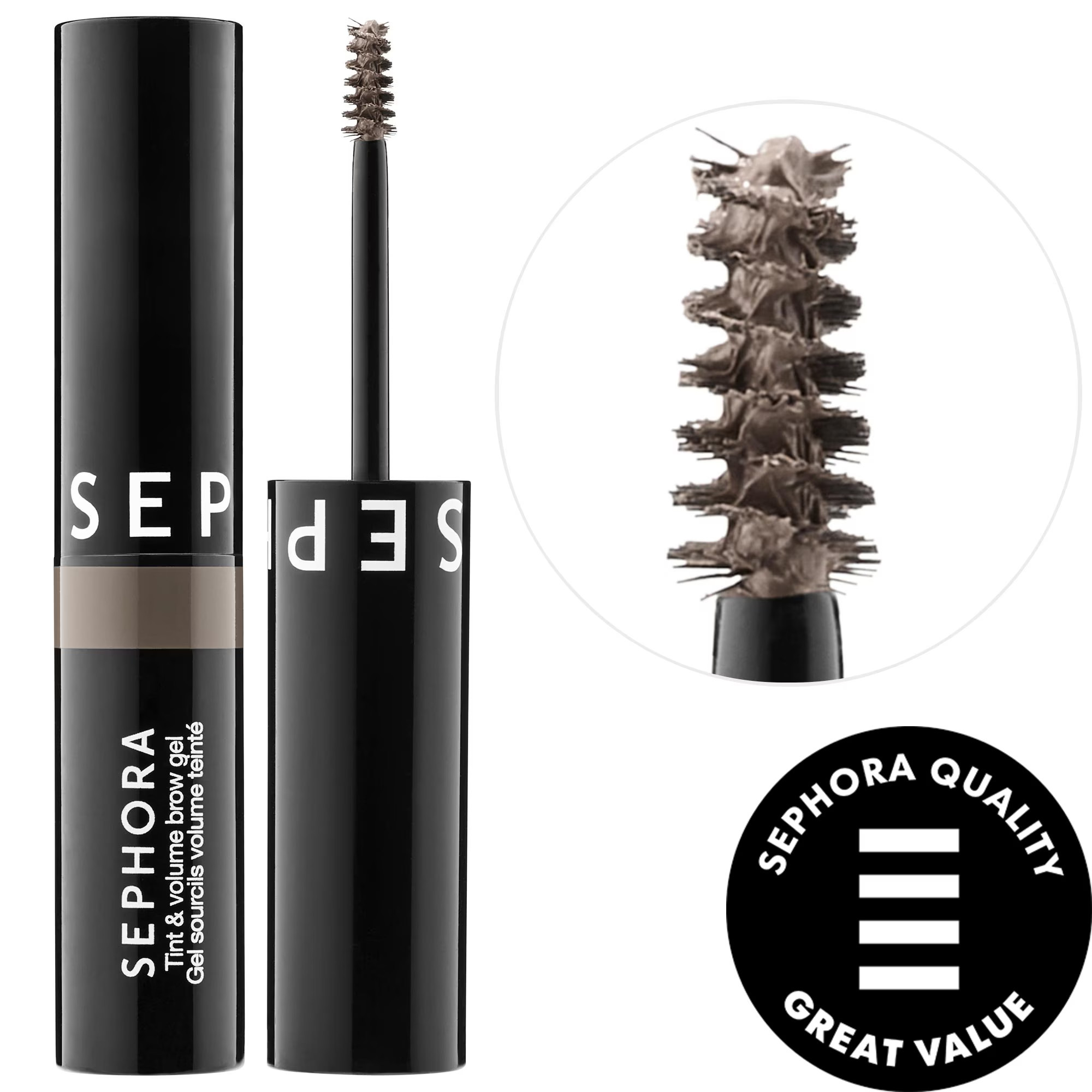 SEPHORA COLLECTION Tinted Volumizing Eyebrow Gel 1.25 Neutral Grey Brown 0.16 oz / 5 mL | Sephora (US)