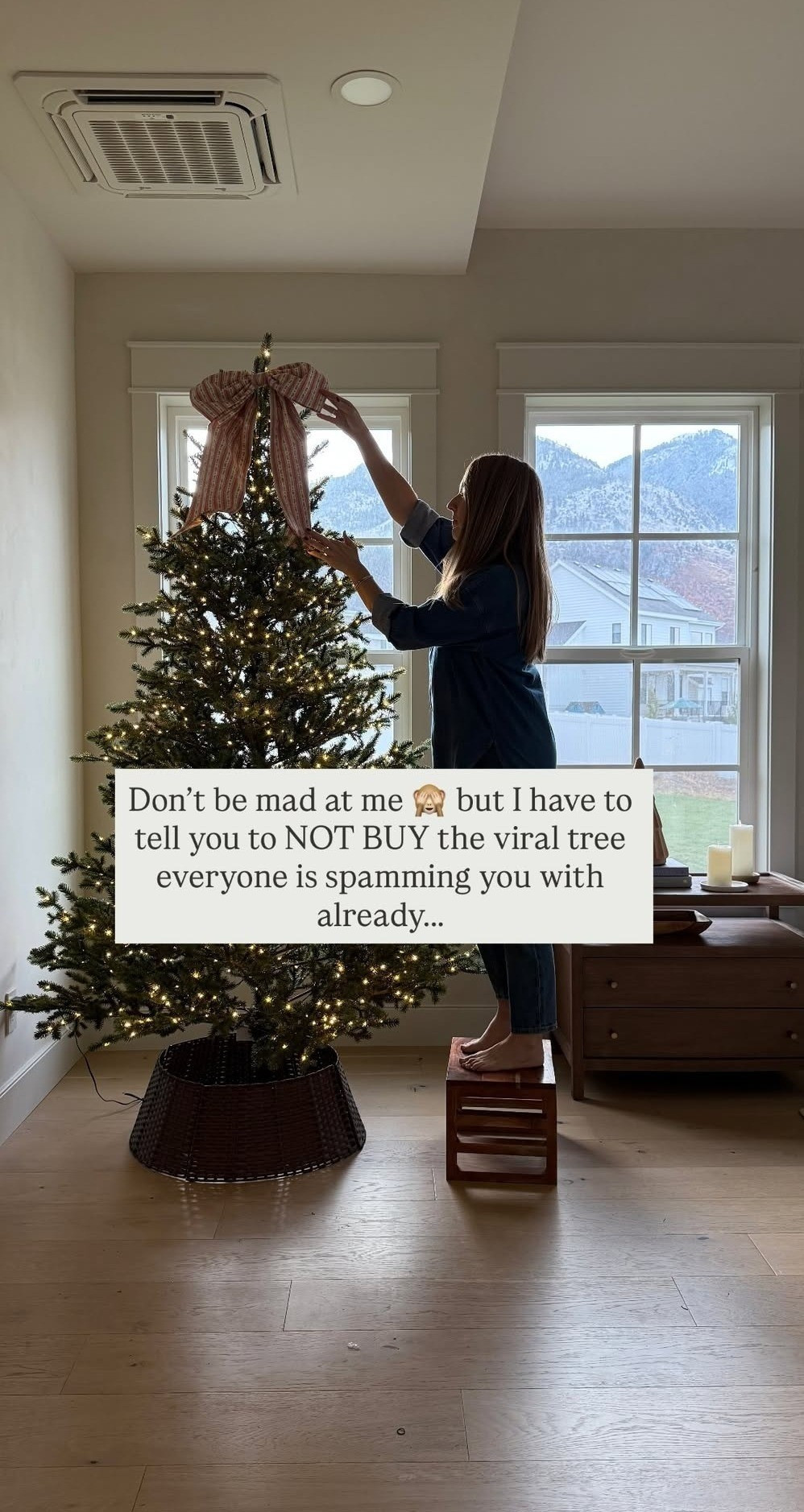 This Christmas tree is one of the best I have ever seen. It's from Home Depot and the same brand as the viral tree you see over and over every Christmas, but the Grand Fir is so much better IMO. The viral is called the Duchess.One person set up in 5 minutes, 7000+ branch tips, high quality branches AND twinkle lights? You don't want to miss this Christmas tree!

#LTKHome #LTKSeasonal