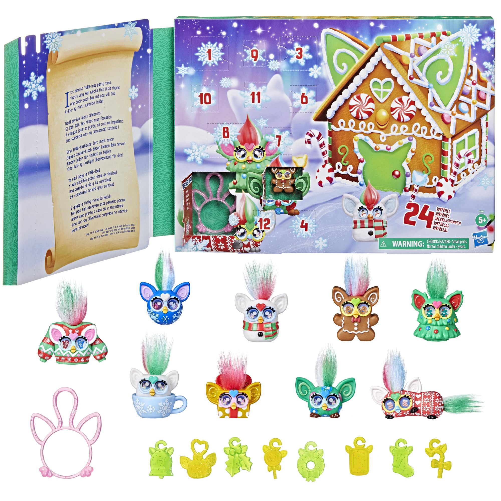 FURBY Minis Advent Calendar for Kids 6 Years and Up, 24 Days of Surprise Holiday Toys with 1-Inch... | Amazon (US)
