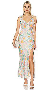 ASTR the Label Sorbae Dress in Mint Pink Floral from Revolve.com | Revolve Clothing (Global)