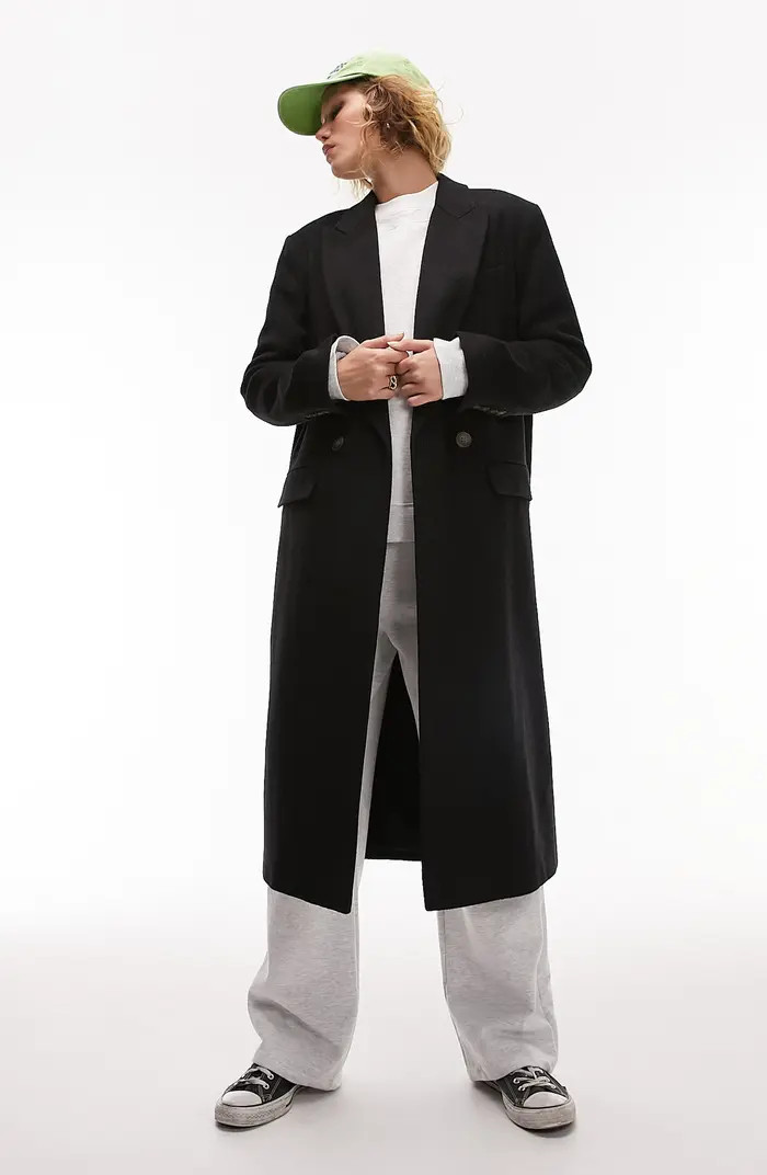 Topshop Double Breasted Coat | Nordstrom | Nordstrom